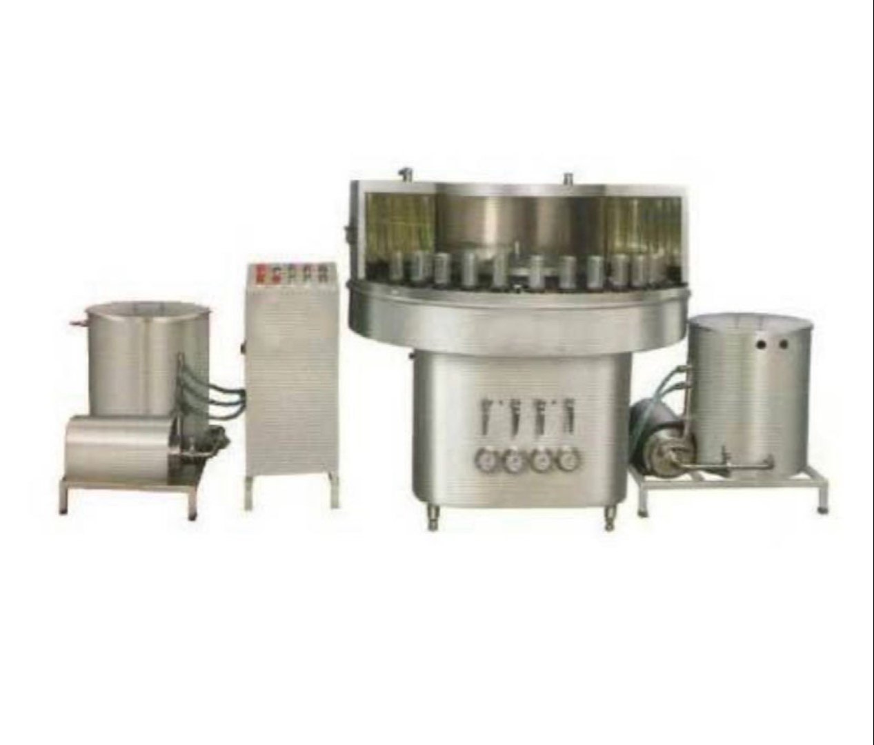 L & M Automatics SEMI AUTO BOTTLE BRUSHING & RINSING
MACHINE